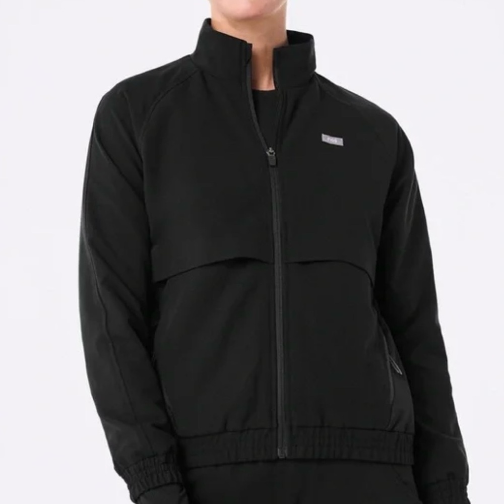 Figs Women's Black Bomber Jacket
